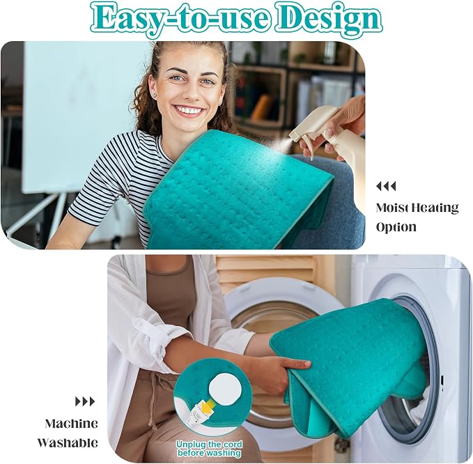 Heating Pad for Back, Heating Pad for Period Cramps/Waist/Stomach - Image 7