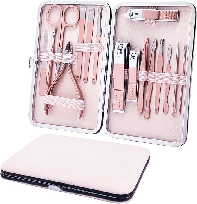 Manicure Set, Professional Nail Clippers Kit, Pedicure Care Tools, Professional by SHICEN