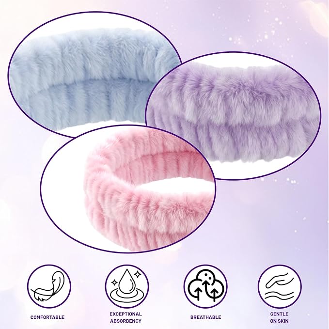 3 PCS Spa Headbands for Women - Image 3