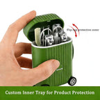 8-Piece Manicure Set in Mini Suitcase, Cute Travel Nail Clipper Kit - Image 3