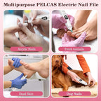 PELCAS Electric Nail File, 10 Speeds Cordless Nail Drill - Image 6