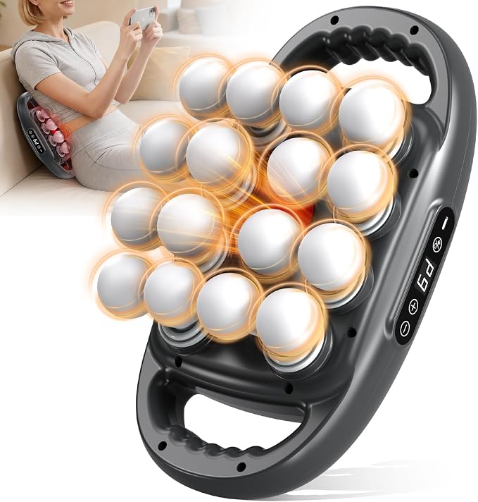 Back Massager Pain Relief, 16 Head Massage Gun Deep Tissue, Percussion Massager by ZIIRCEH