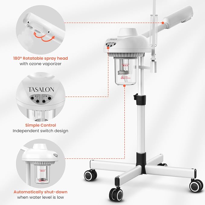 TASALON 2-in-1 Professional Facial Steamer - Image 4