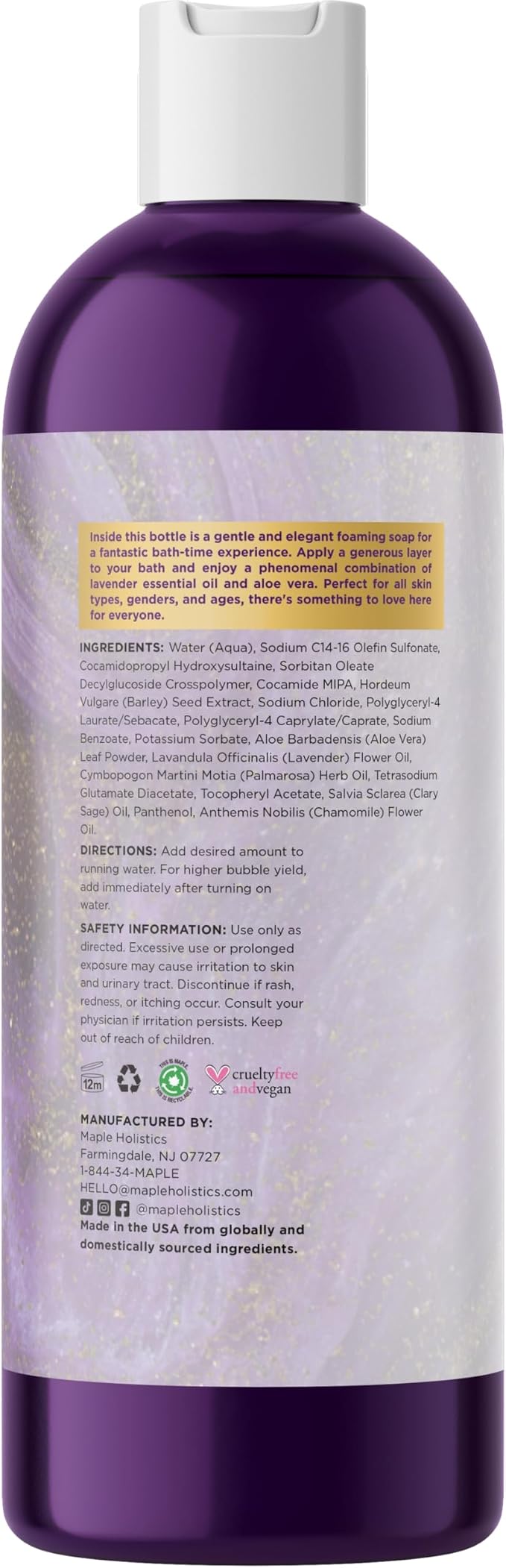 Premium Lavender Bubble Bath for Women - Image 6