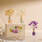 Airkeep Reed Diffuser Set of 3, Clean Linen Cashmere Vanilla Lavender Garden - Image 4