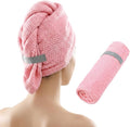 Pink Hair Towel, Large Quick Dry Microfiber Hair Towel Wrap Super Soft by Unknown