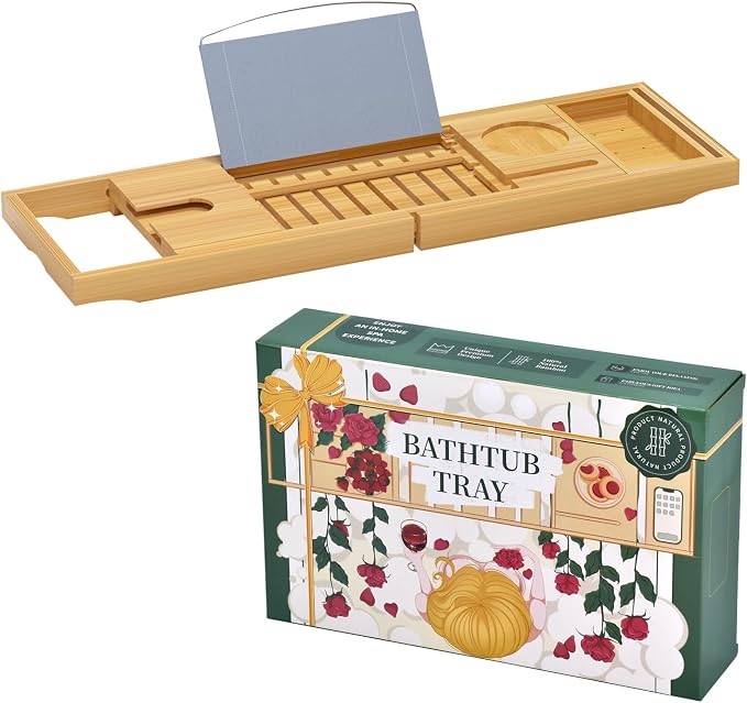 Sen Yi Bao Luxury Bamboo Bathtub Tray - Image 6