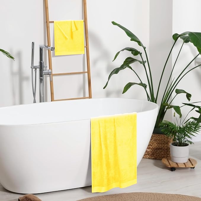 Ultra Soft 3 Pack Cotton Towel Set, Contains a Bath Towels 28x55 inch, a Hand - Image 5
