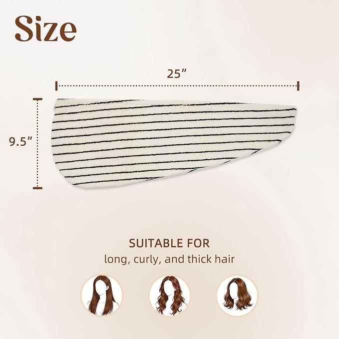 Jacquotha Cotton Hair Towel Wrap - Image 3