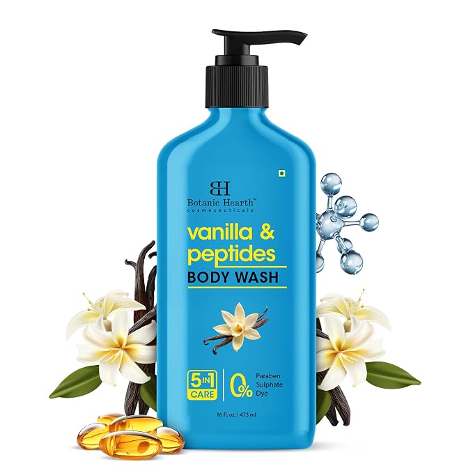 Botanic Hearth Vanilla Body Wash – Hydrating 5-in-1 Shower Gel by BestHairCareProducts