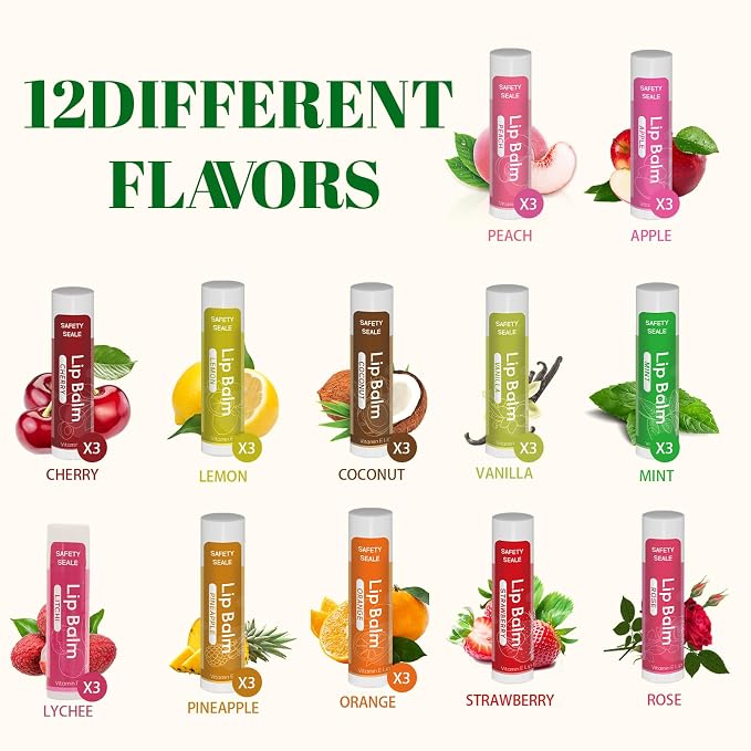 Yopela 36 Pack Natural Lip Balm Bulk - Image 2