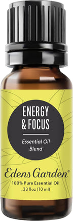 Edens Garden Energy & Focus Essential Oil Blend- 100% Pure Premium Grade by EdensGarden
