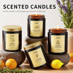 4 Pack 28oz Scented Candles, Soy Wax Jar Candles, Coconut Vanilla, Scented - Image 4