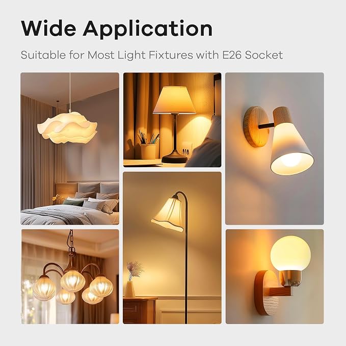 Linkind A19 LED Light Bulbs Dimmable, 40 Watt Equivalent, E26 Base, 2700K Soft - Image 8