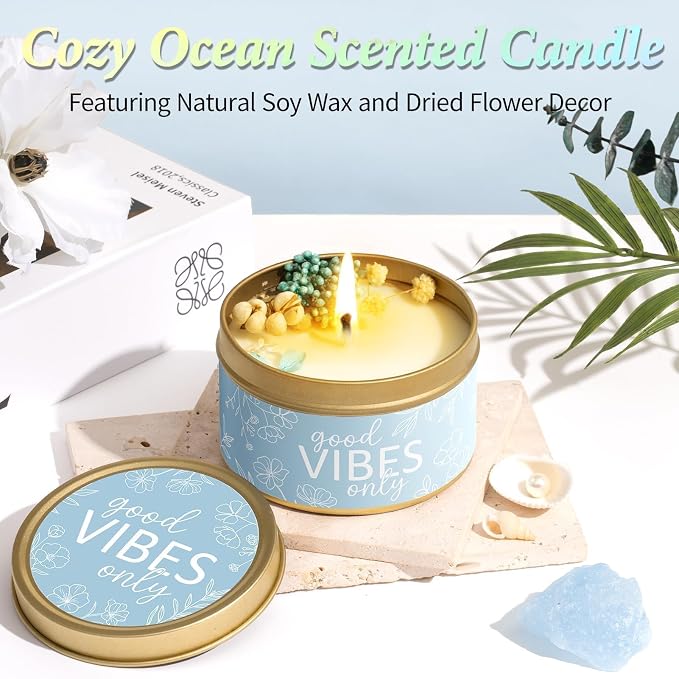 Spa Gifts for Women Bath Gift Set, Ocean Relaxing Spa Gift Baskets Home Bath - Image 4