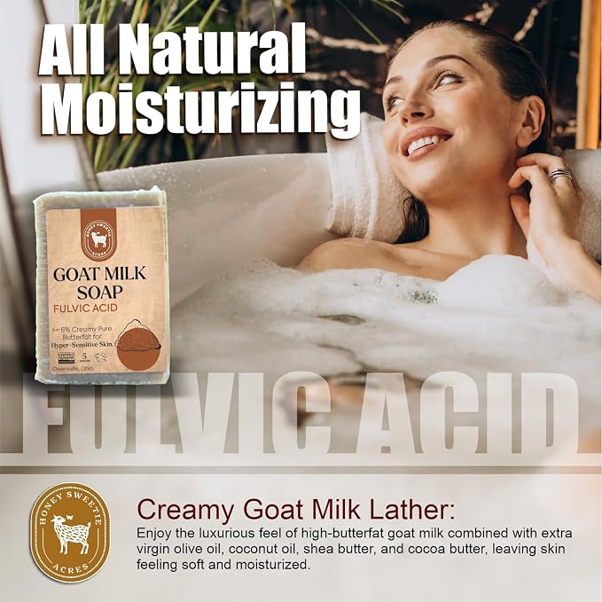 Honey Sweetie Acres Fulvic Acid Goat Milk Soap - Image 4