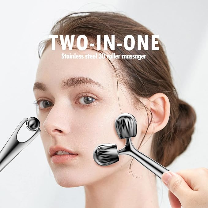 DANGSHAN Gua Sha Facial Tools & Face Roller Set, Face Massager, Lymphatic - Image 5