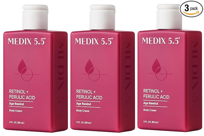 Medix 5.5 Retinol Body Lotion Firming Moisturizer | Crepey Skin Care Treatment by Medix55
