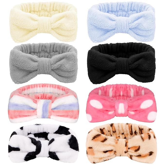 Ondder 8 Pack Spa Headbands for Face Washing by Ondder