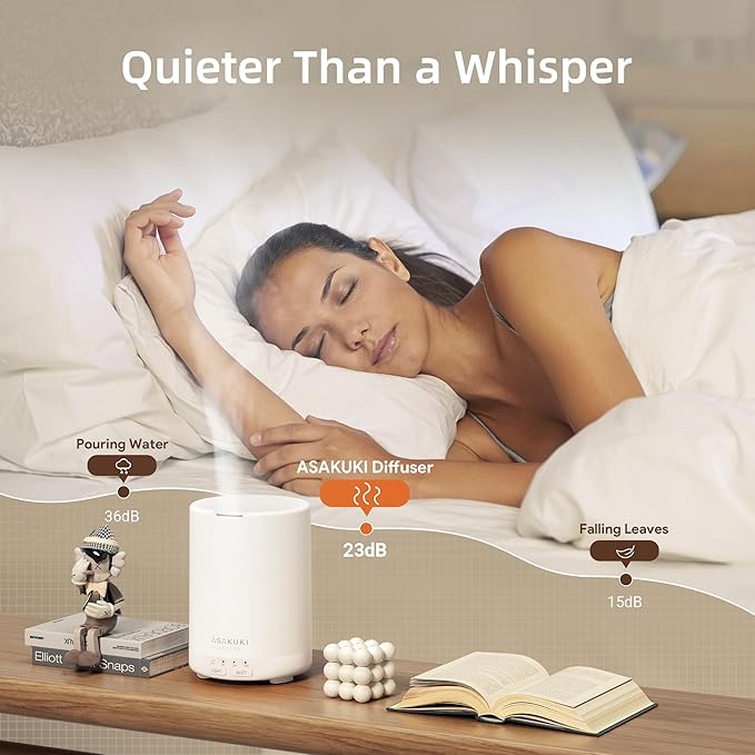 ASAKUKI Essential Oil Diffuser for Home, 300 ml Humidifier - Image 5