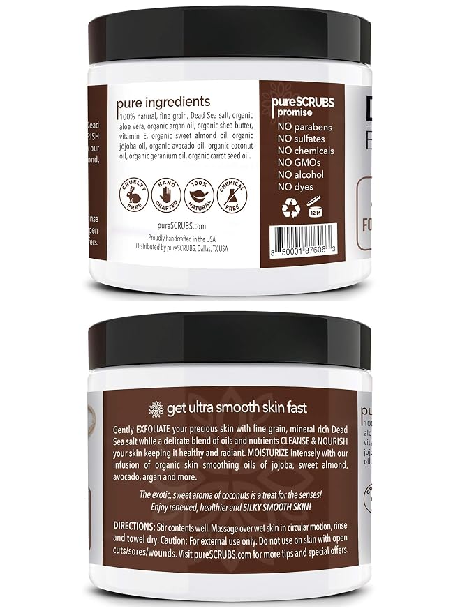 pureSCRUBS Premium Coconut Body Scrub Set - Image 6