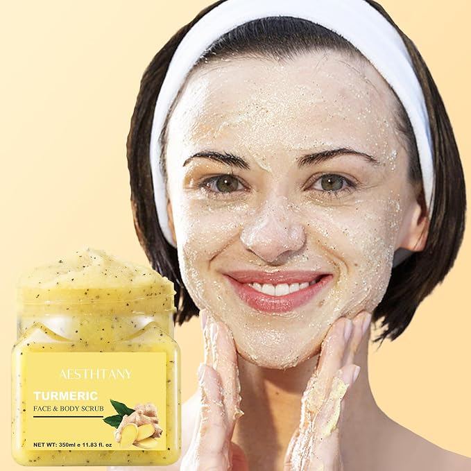 Turmeric Body Scrub &Avocado Face & Body ScrubMoisturizing and Exfoliating Body - Image 6