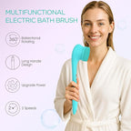 VOYOR Electric Body Brush Back Scrubber Silicone Body Scrubber Two-Way Rotating - Image 2