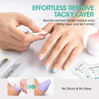 GELLEN Nail Cleanser Pads, 200 Pack Alcohol Prep Pads Nail Cleanser Wipes - Image 4