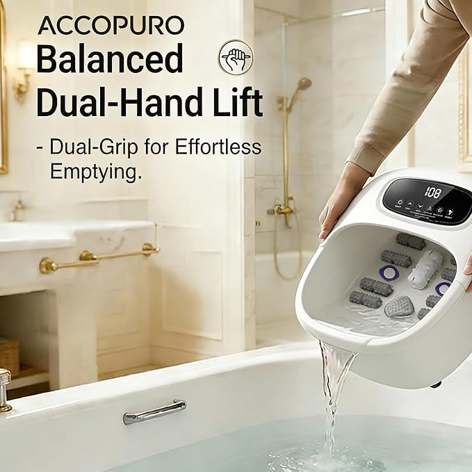 Foot Spa Bath Massager with Heat & Bubbles, Foot Soaking Tub with UV Ozone - Image 6