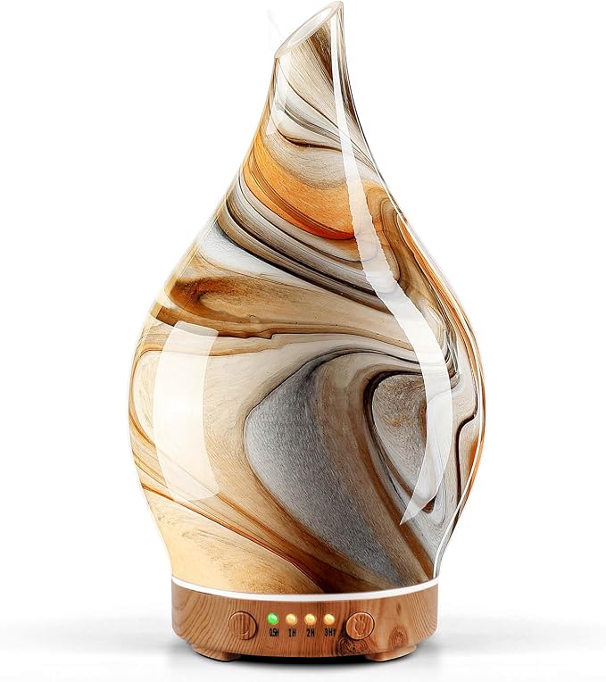 Porseme 150ml Glass Essential Oil Diffuser Aromatherapy Ultrasonic Cool Mist by Porseme