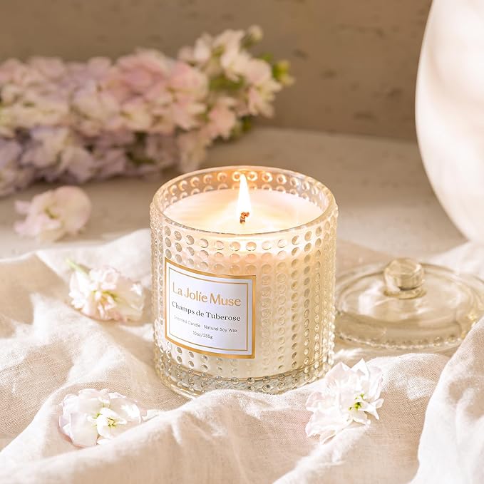 LA JOLIE MUSE Champs de Tuberose Scented Candle - Image 3