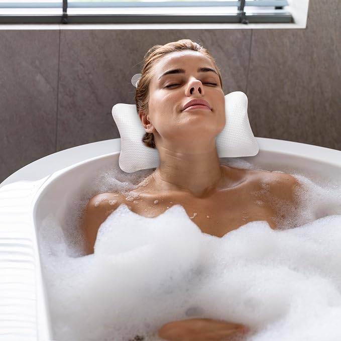 EORTA Inflatable Bathtub Pillow Anti-Slip Aerated Bath Pillow - Image 9