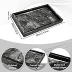 Pure Natural Marble Tray for Bathroom, Sink. Cosmetics, toiletries, etc. can be - Image 2