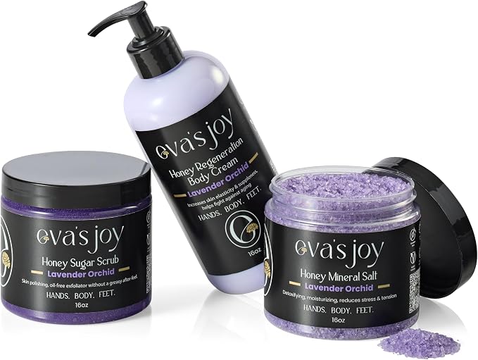 Eva's Joy Lavender Orchid Mineral Bath and Foot Soak, Made - Image 7