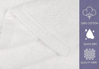 ZUPERIA 7-Pack White Bath Towels - Image 3