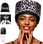 Heat Cap Leopard Thermal Steam Cap by AOPOW