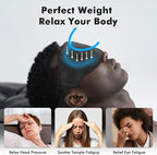 Sleep Eye Mask for Men Women, Weighted Sleeping Mask for Side Sleeper, Travel - Image 3