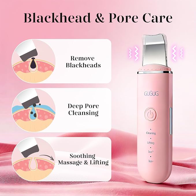 GUGUG Skin Scrubber Face Spatula Skin Spatula Pore Cleaner Blackhead Remover - Image 3