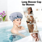 ELEBOX Extra Large Shower Cap for Braids/Curly Hair/Dreadlock | Reusable - Image 2