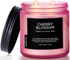 M&SENSE Cherry Blossom Home Scented Candles, 11.6oz Natural Soy Wax, Non-Toxic by MSENSE