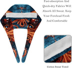 Women's Working Caps with Scrunchies Tarot Pattern Background Lace-Up Hat - Image 4