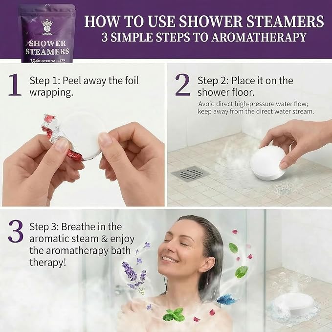 Shower Steamers Aromatherapy 18 Pack, Shower Bombs Gift Set - Image 3