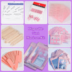 Disposable Nail Supplies Kits, Professional Manicure Press On Nail Tool Kit - Image 4