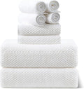 Smuge 8pcs Bath Towel Set, 2 Extra Large Bath Towel Sheets, 2 Hand Towels and 4 by Smuge