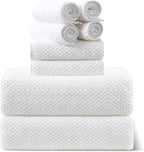 Smuge 8pcs Bath Towel Set, 2 Extra Large Bath Towel Sheets, 2 Hand Towels and 4 by Smuge