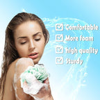 Loofah Sponge Pack of 4, Deep Cleansing Body Scrubber - Image 6