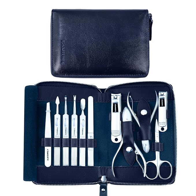 Manicure Kit, FAMILIFE Professional Manicure Set Nail Kit, 11 in 1 Stainless by FAMILIFE