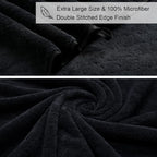 Ycosy Black Bath Towels Set 35x70 Inches - Image 7