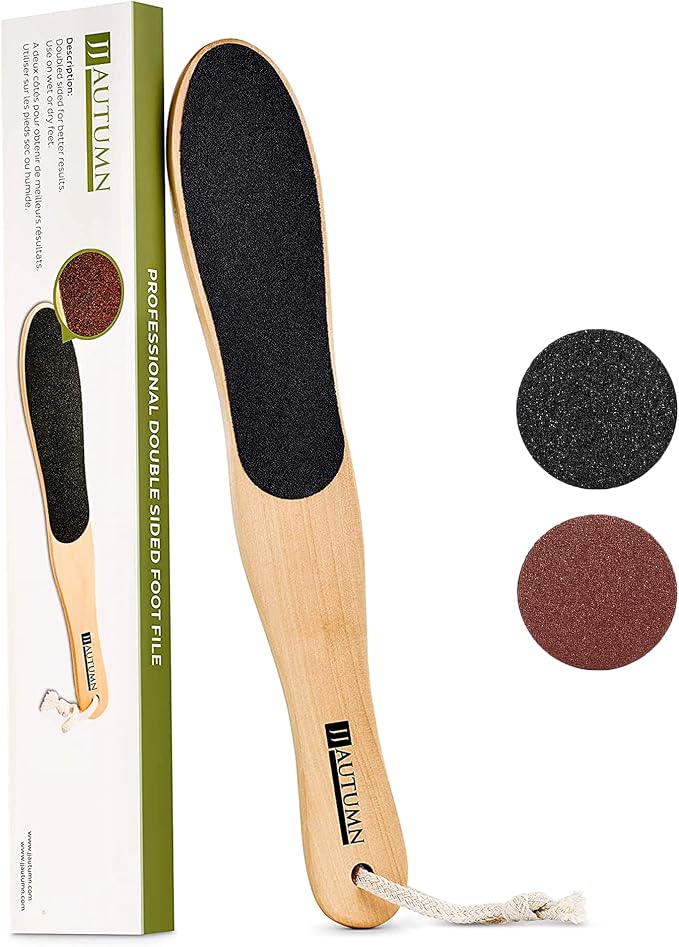 Spa Quality Foot Rasp/Callus Remover Double Sided Wood Professional Foot File by Unknown