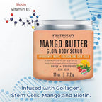 Mango Butter Body Scrub Exfoliator Biotin, Stem Cells - Image 2